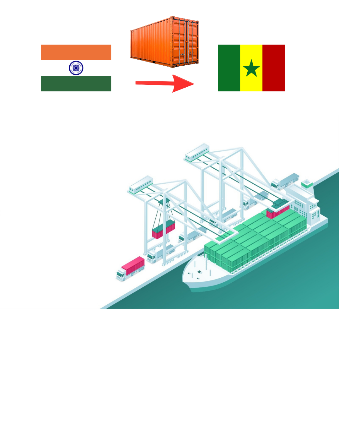 groupage inde a senegal